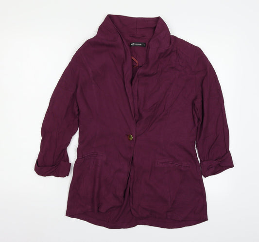 Internacionale Womens Purple   Jacket Blazer Size 12