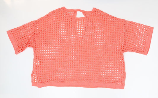 River Island Womens Orange   Pullover Jumper Size S  - Cropped