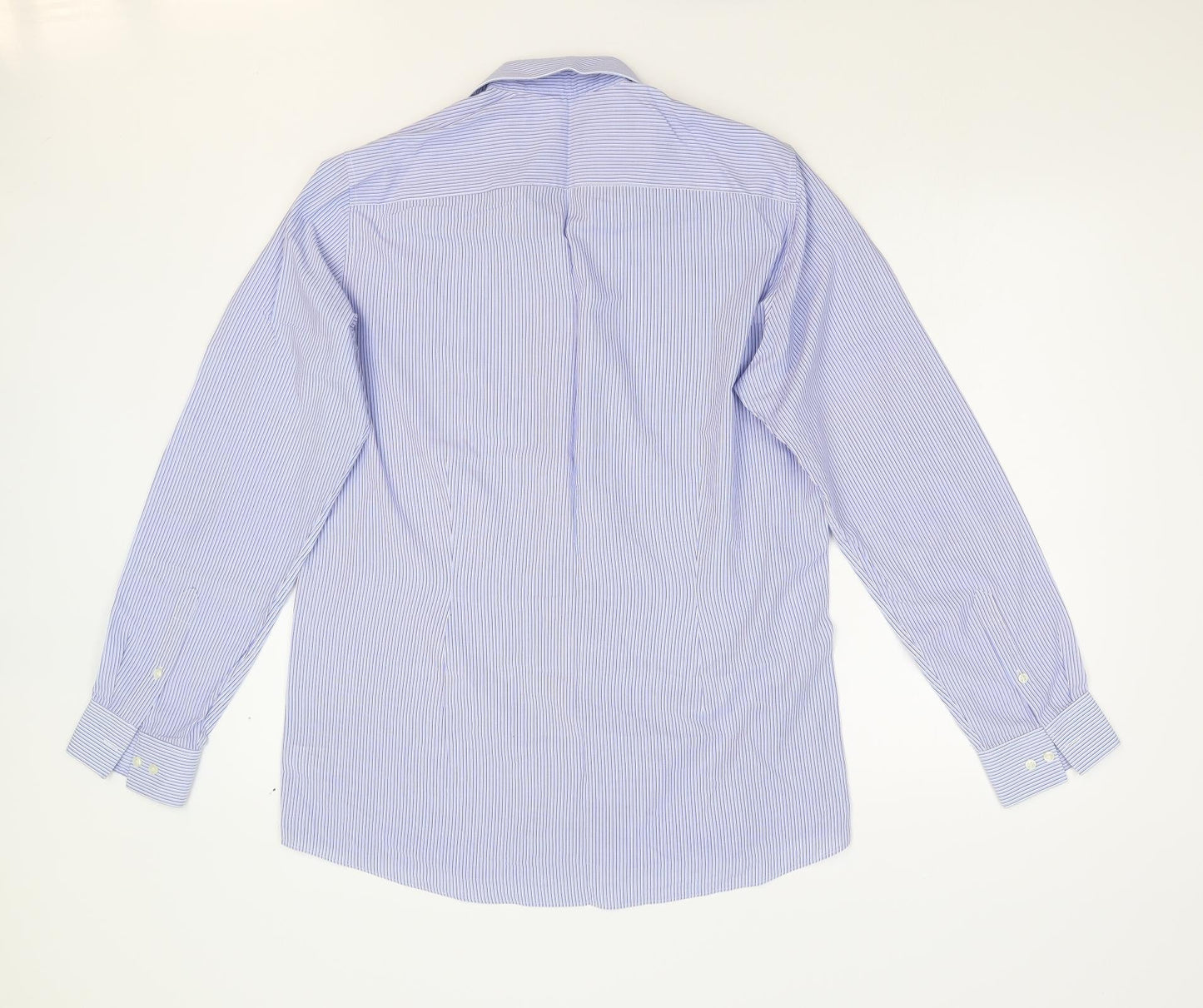 NEXT Mens Black Striped   Dress Shirt Size 42