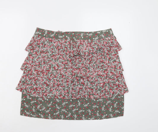 Oasis Womens Multicoloured Floral  Mini Skirt Size 12
