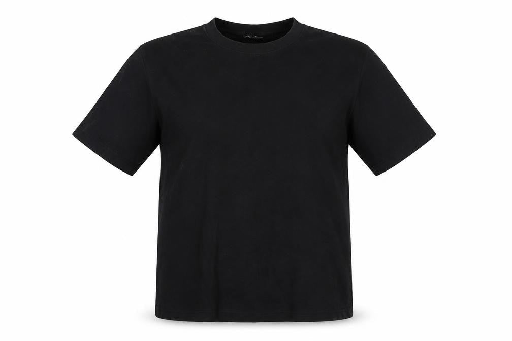 Cotton Traders Womens Black   Basic T-Shirt Size M