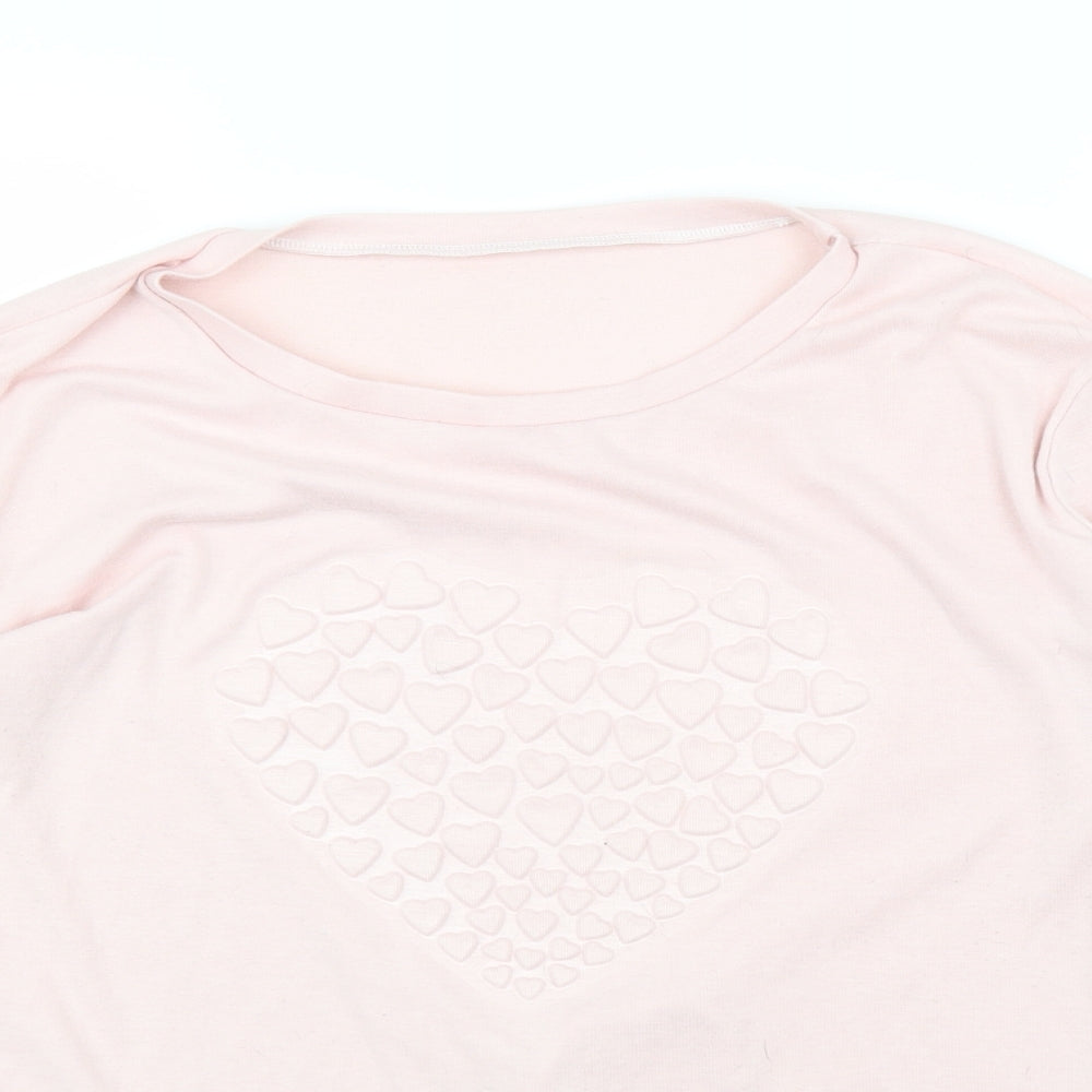 Preworn Womens Pink   Basic T-Shirt Size XL