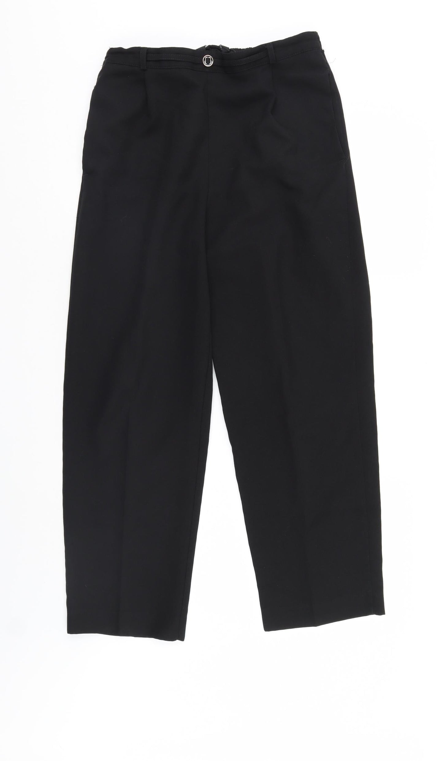 BM Womens Black   Trousers  Size 12 L26 in