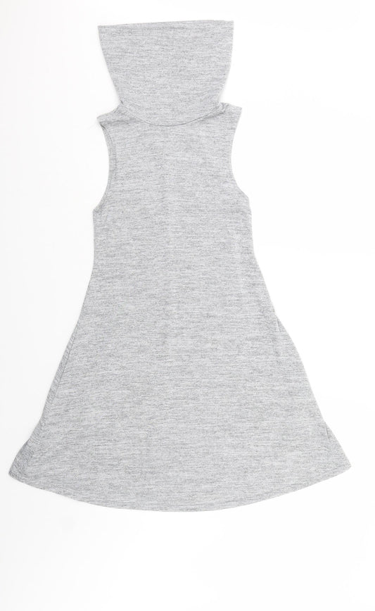 New Look Womens Grey   Tank Dress  Size 8