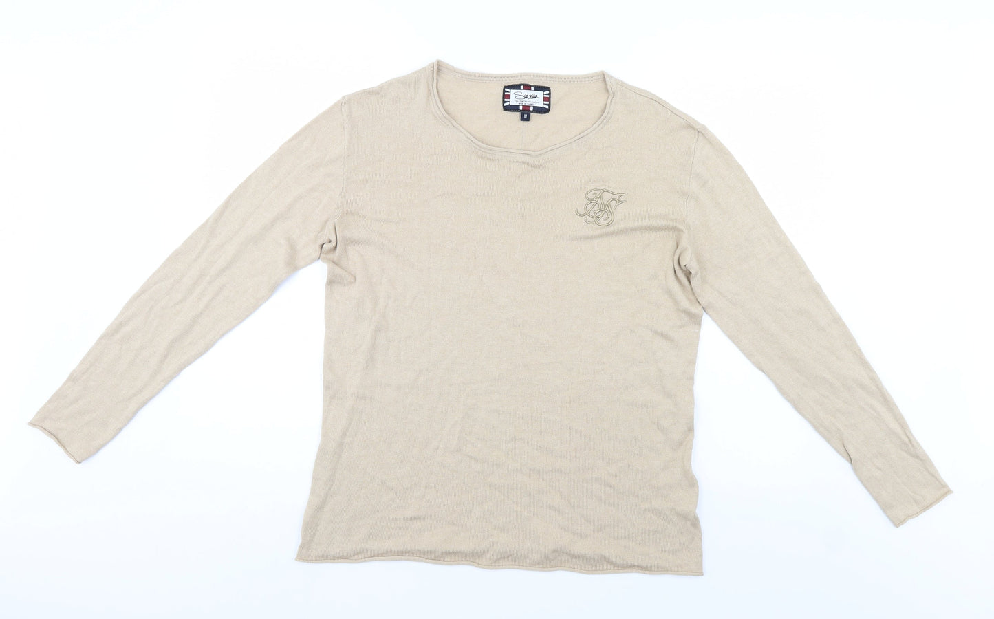 Silk skin Womens Beige   Pullover Jumper Size M