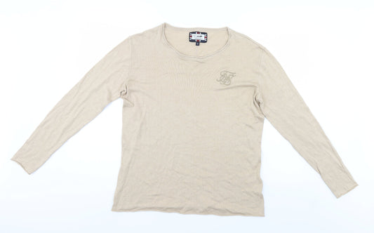 Silk skin Womens Beige   Pullover Jumper Size M