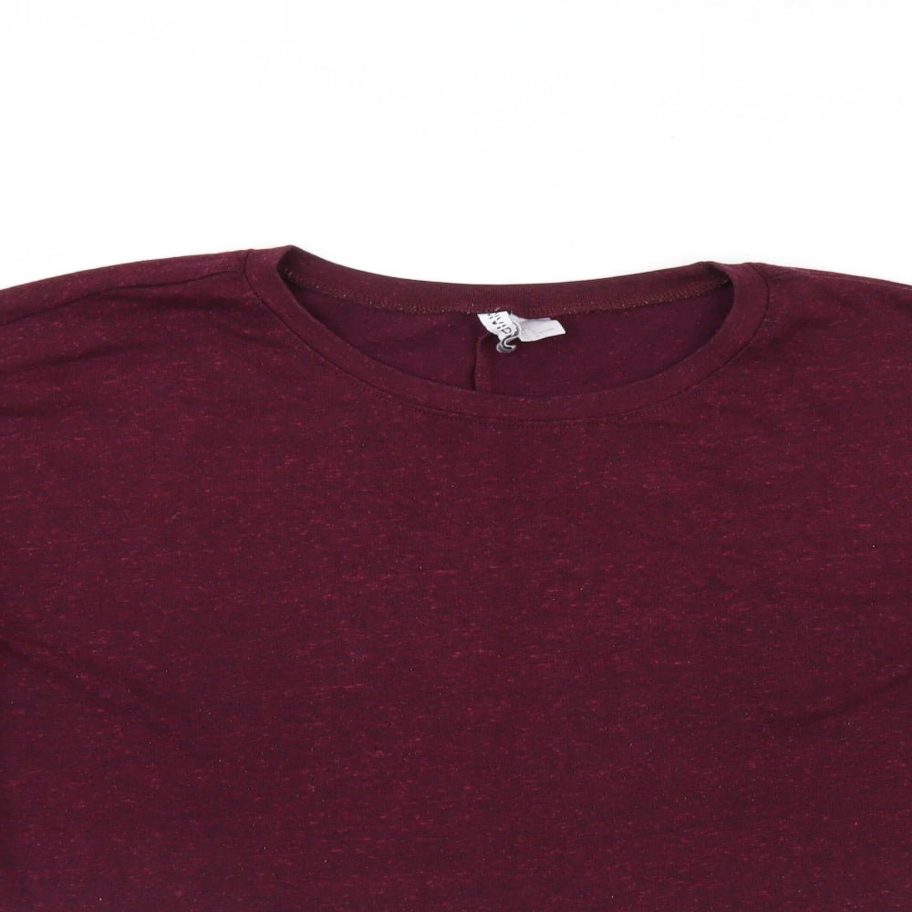 Divided Womens Purple   Pullover Sweatshirt Size L