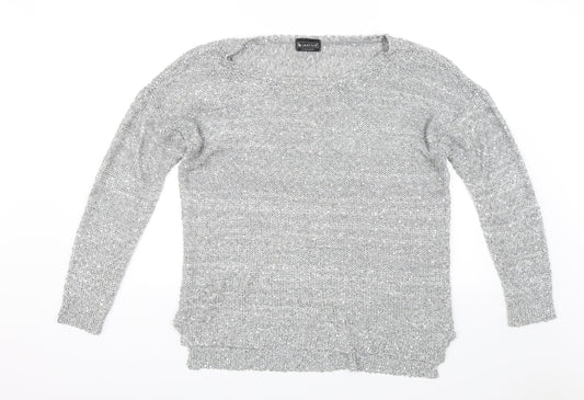 Laura Scott Womens Grey   Pullover Jumper Size 14