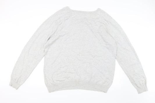 Peacocks Womens Grey   Pullover Jumper Size 2XL