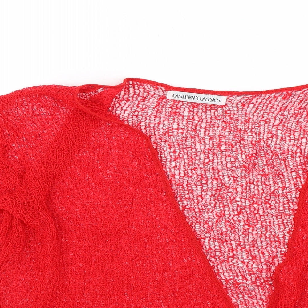 Eastern Classics Womens Red   Shrug Jumper One Size