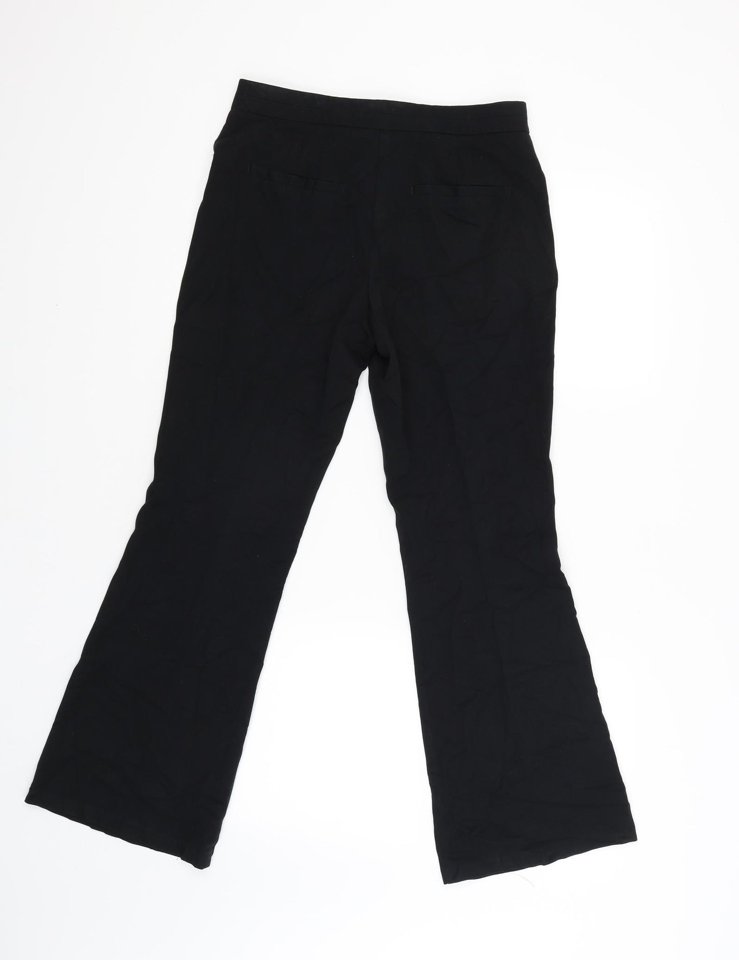 M&S Womens Black   Trousers  Size 8 L26 in