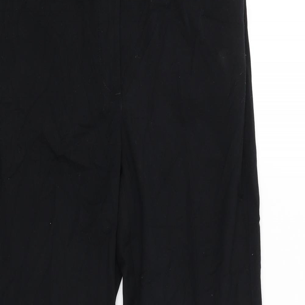 M&S Womens Black   Trousers  Size 8 L26 in