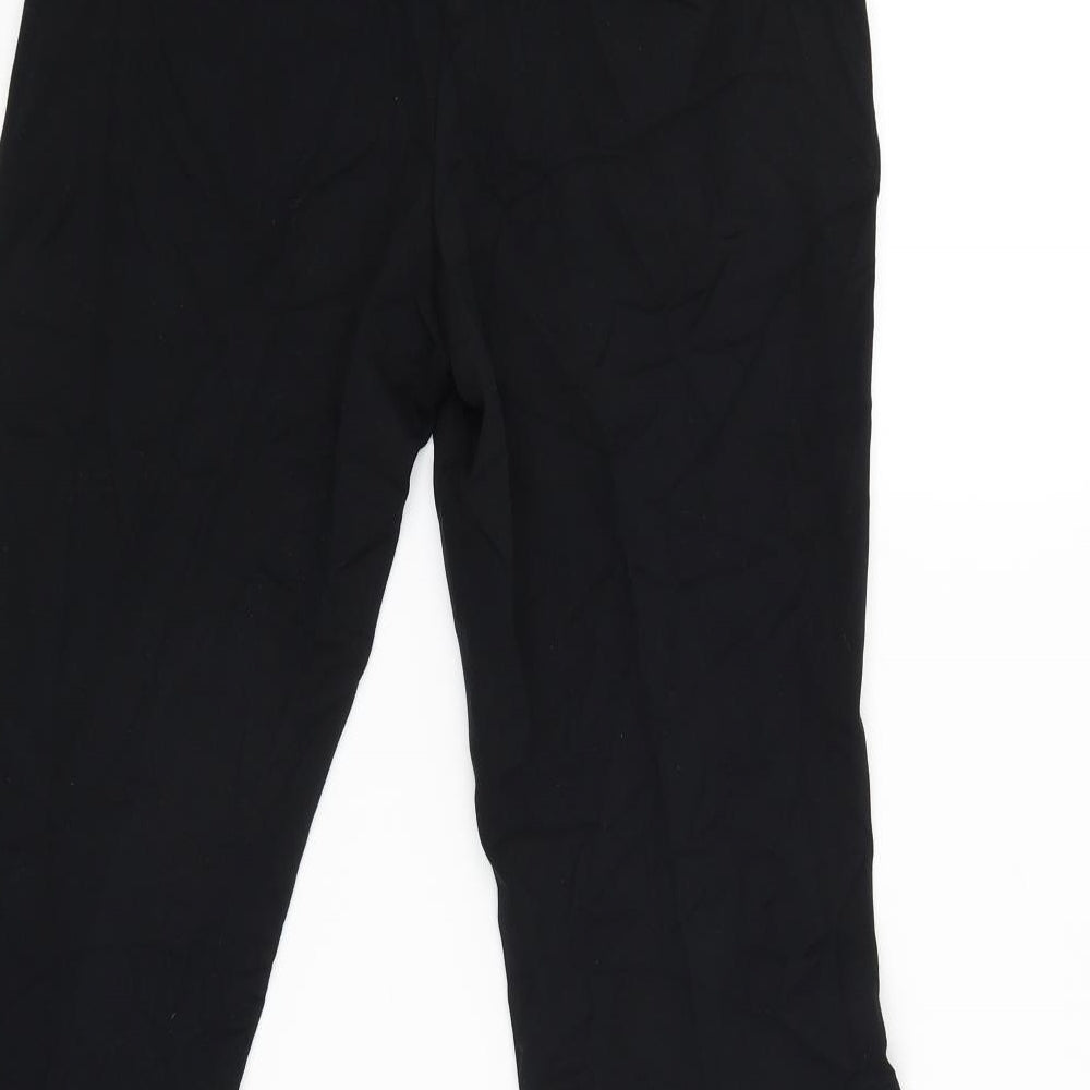 M&S Womens Black   Trousers  Size 8 L26 in