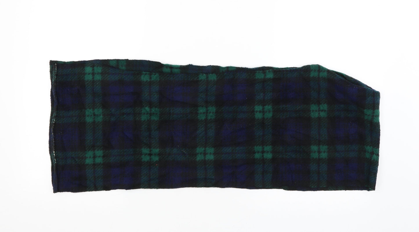 Preworn Womens Green Check   Scarf