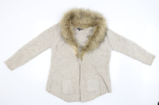 NEXT Womens Beige   Jacket Coatigan Size 14