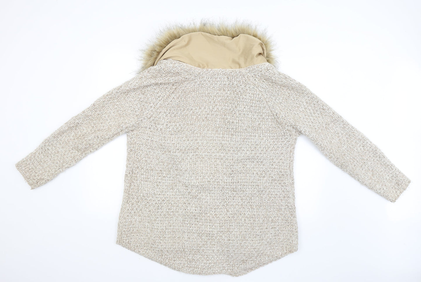 NEXT Womens Beige   Jacket Coatigan Size 14