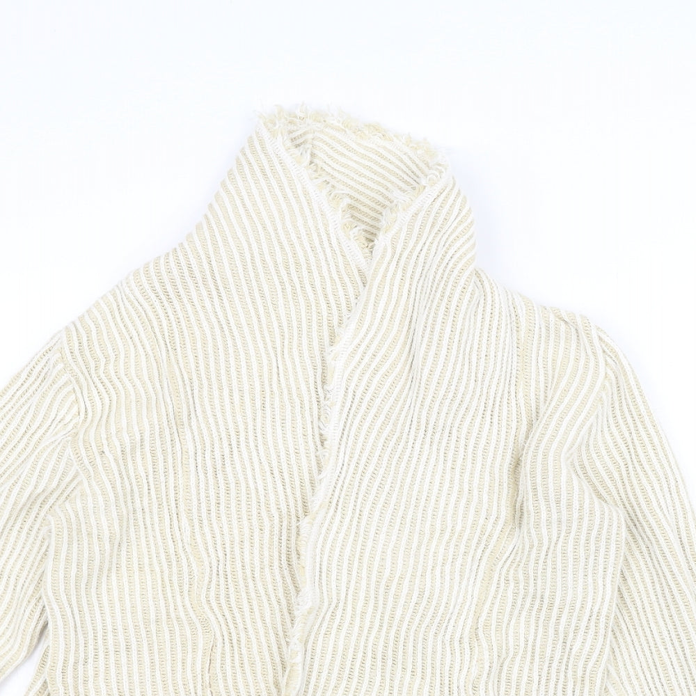 Preworn Womens White   Jacket Coatigan Size 12