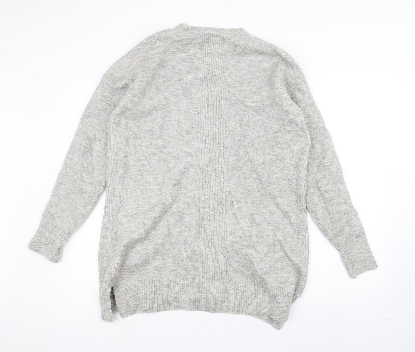 Preworn Womens Grey  Knit Jacket Coatigan Size S
