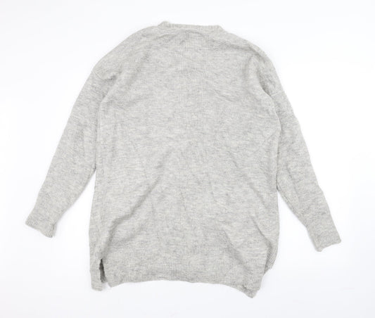 Preworn Womens Grey  Knit Jacket Coatigan Size S