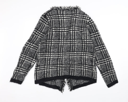 CASAMIA Womens Black  Knit Jacket Coatigan Size S