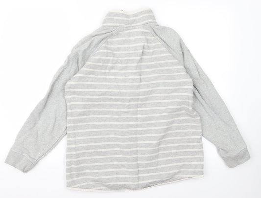 crew Womens Green Striped  Pullover Jumper Size 12
