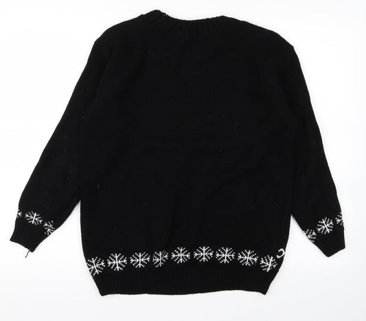 In the Style Womens Black   Pullover Jumper Size M