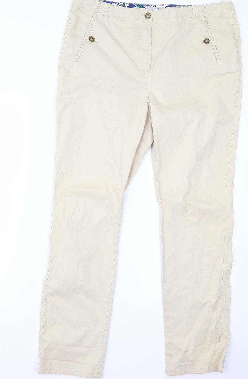 peruna Womens Black   Trousers  Size 12 L29 in