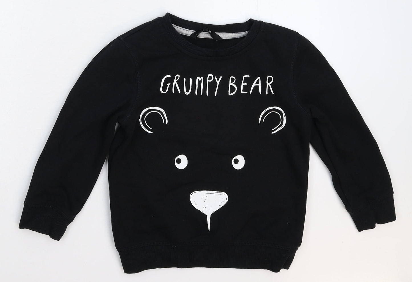 George Boys Black   Pullover Sweatshirt Size 5-6 Years