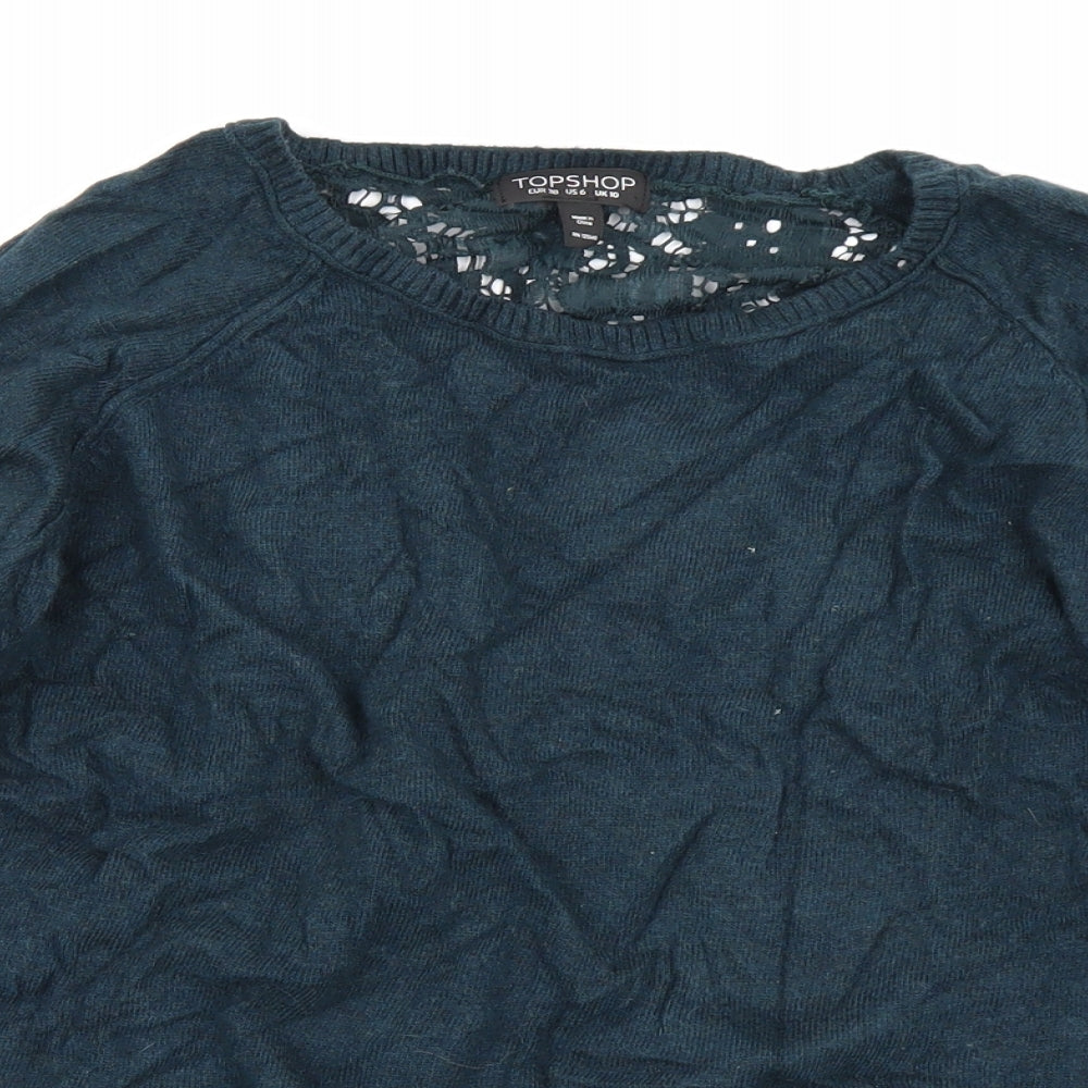 Topshop Womens Blue   Pullover Jumper Size 10