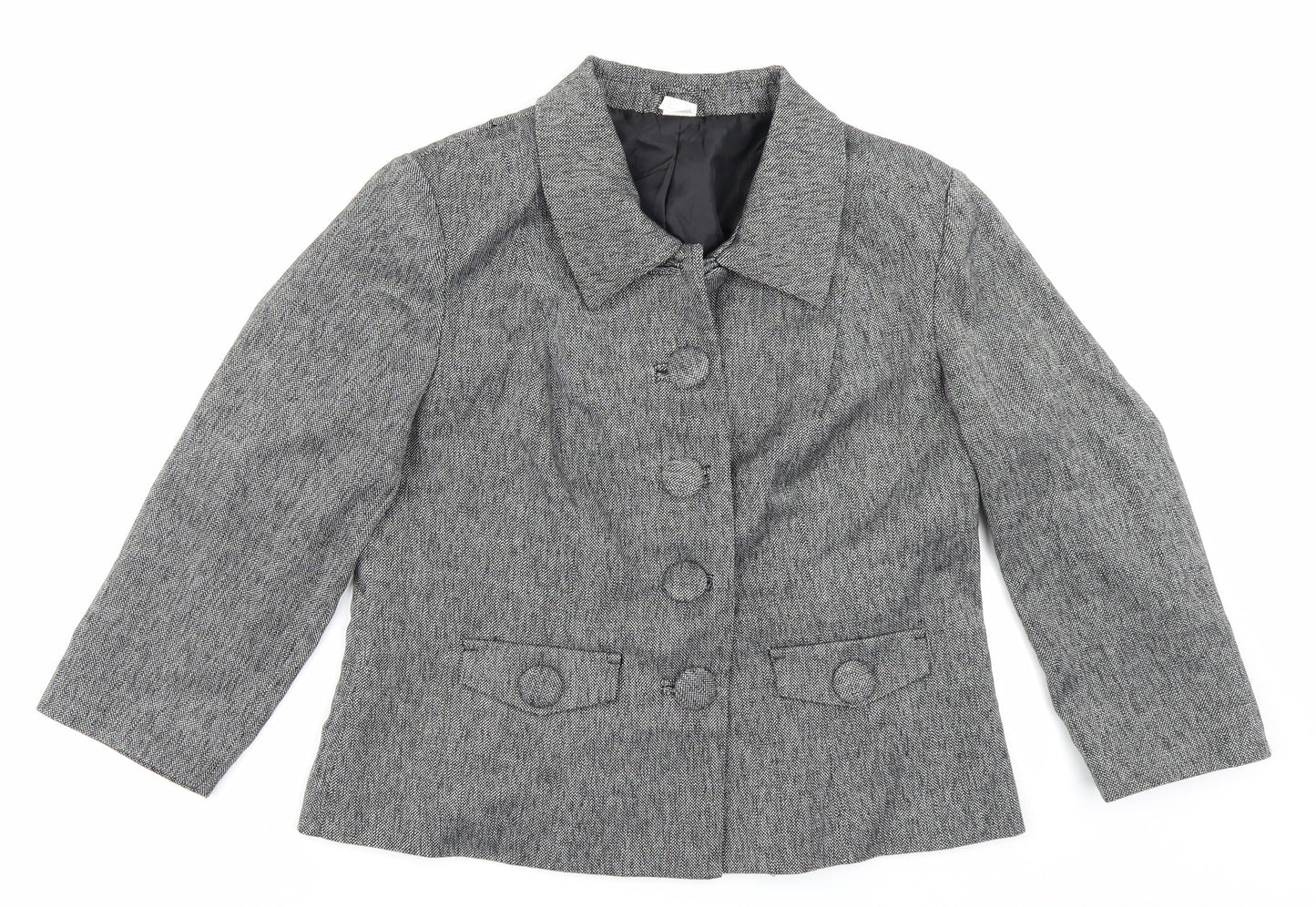 Preworn Womens Grey   Jacket Blazer Size 18