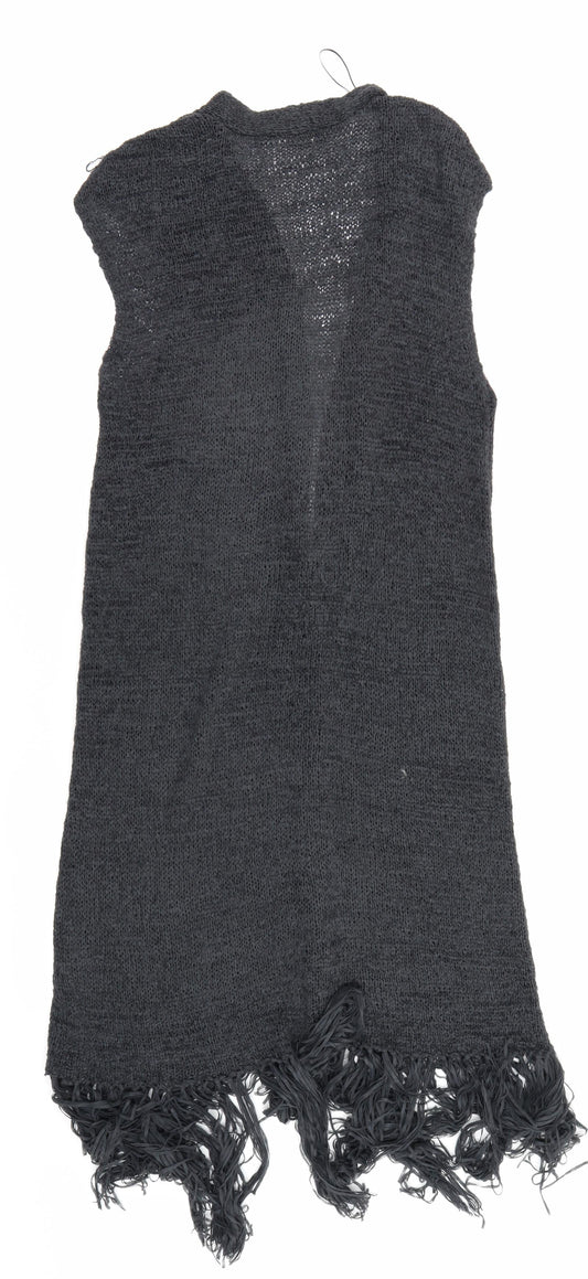 H&M Womens Grey  Knit Cardigan Jumper Size S