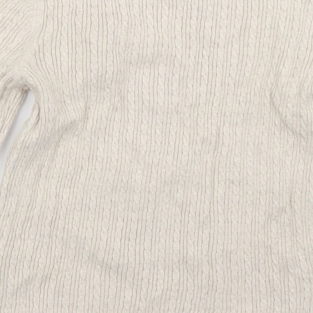 stradivarious Womens Beige  Knit Pullover Jumper Size S
