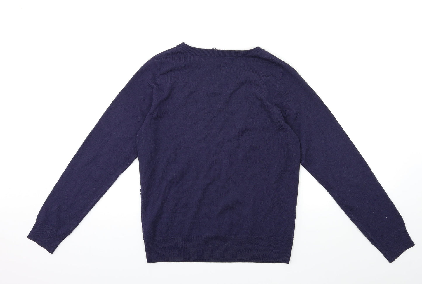 Dorothy Perkins Womens Blue  Knit Pullover Jumper Size 12
