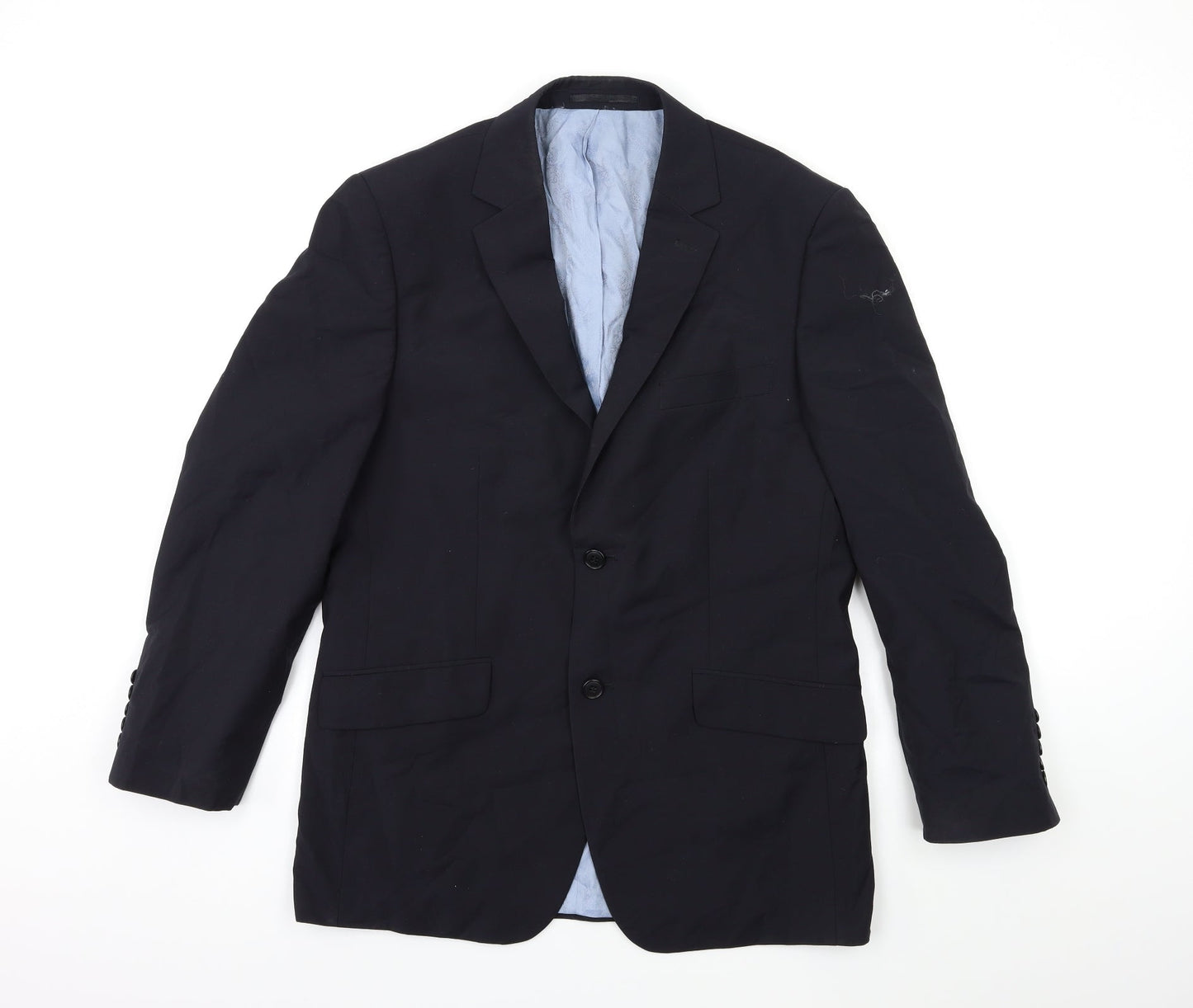 Preworn Mens Black   Jacket Suit Jacket Size 40