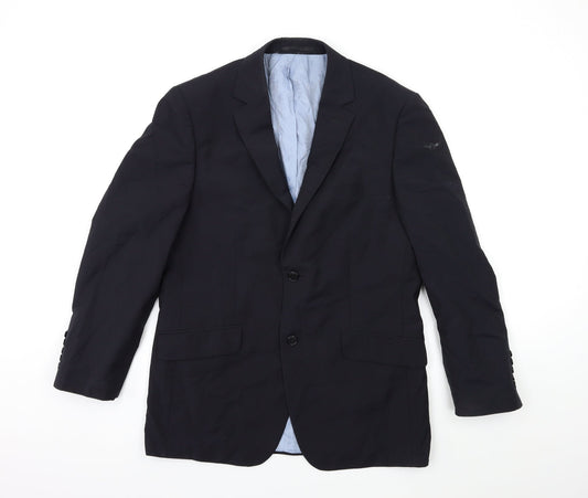 Preworn Mens Black   Jacket Suit Jacket Size 40