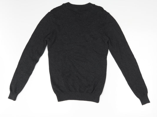 Cedar Wood State Mens Black   Pullover Jumper Size S