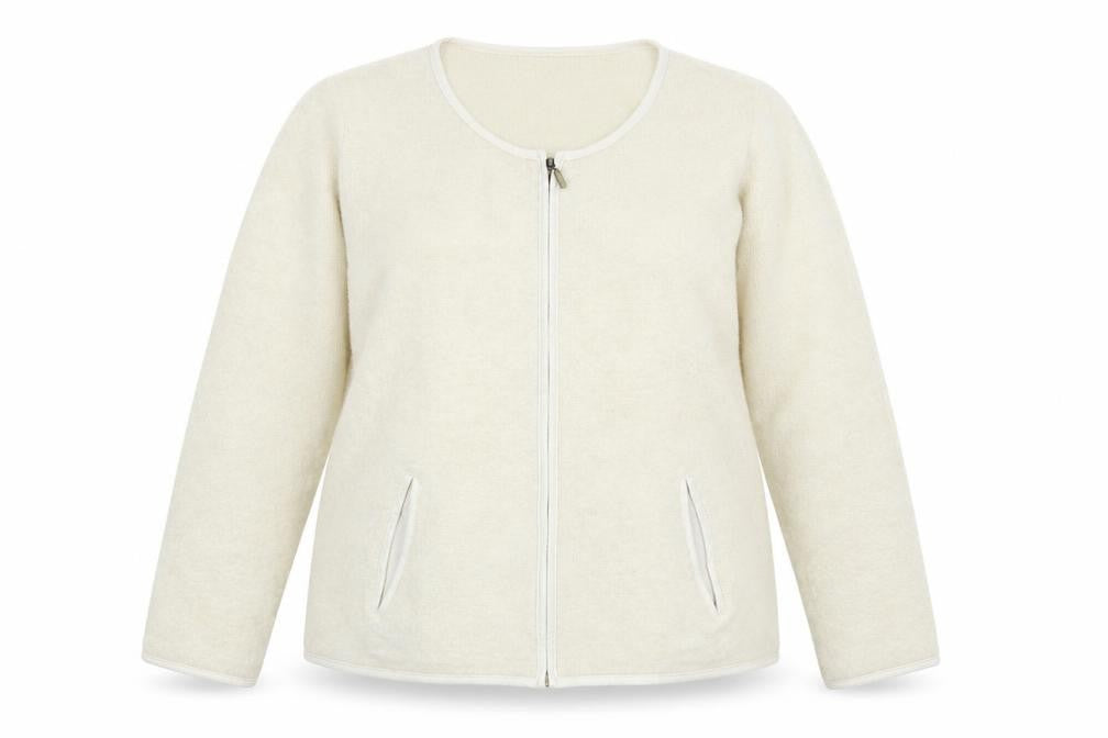 Classics Womens Beige   Full Zip Jumper Size 20