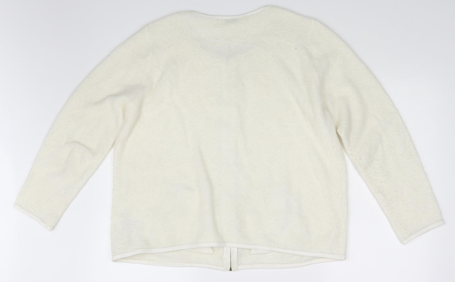 Classic Womens Beige   Full Zip Jumper Size 20