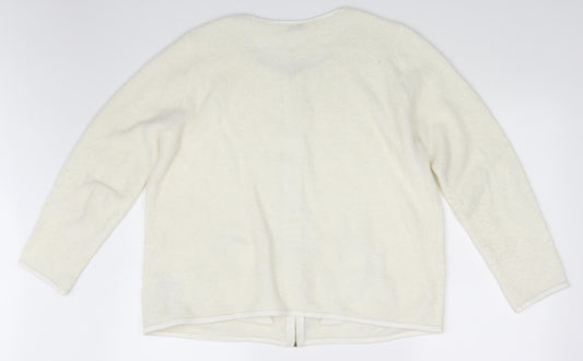 Classic Womens Beige   Full Zip Jumper Size 20
