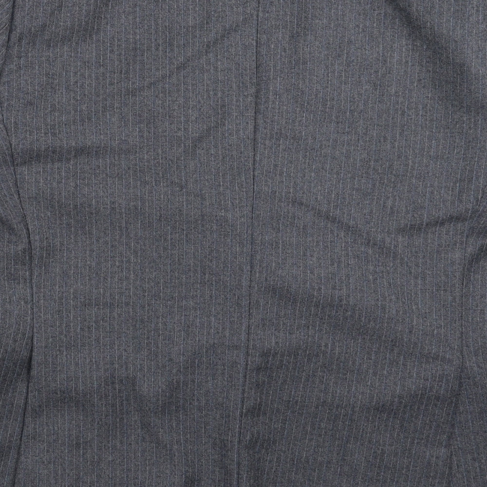Hepworths Mens Grey Striped  Jacket Suit Jacket Size 40