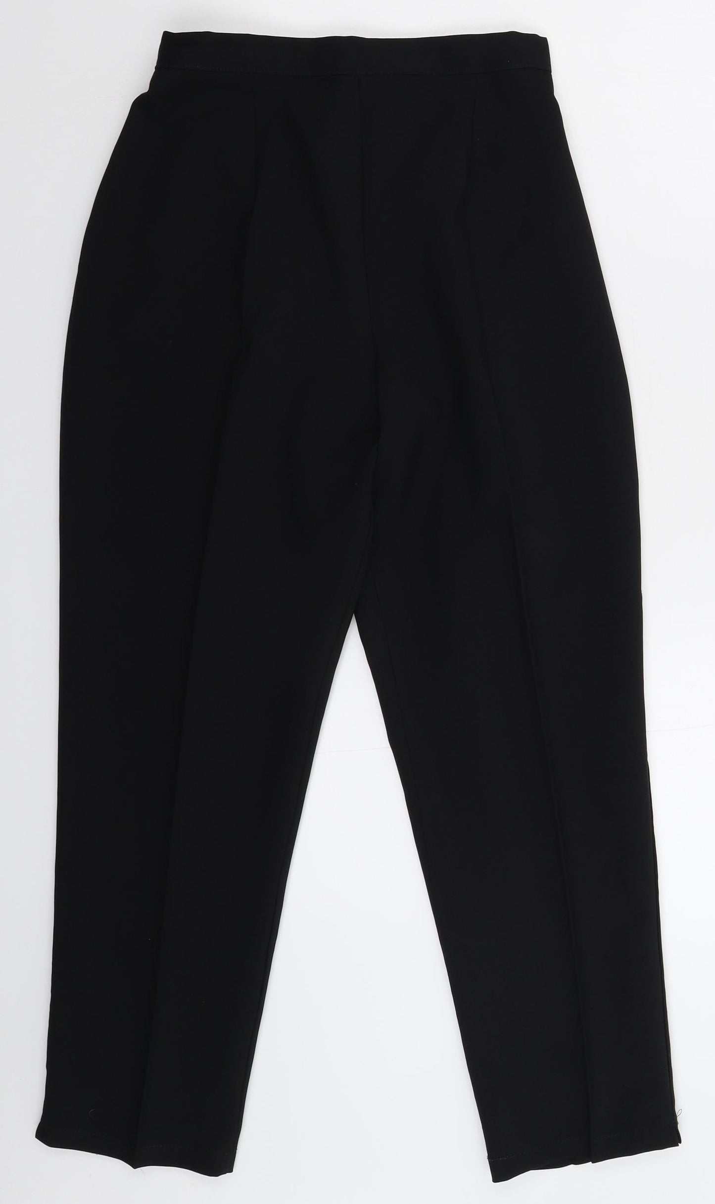 Preworn Womens Black   Trousers  Size 12 L27 in