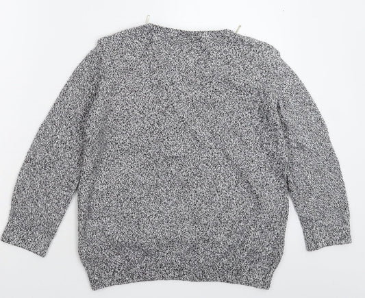 Wallis Womens Grey  Knit Pullover Jumper Size S