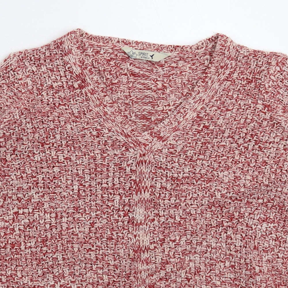 M&Co Womens Pink  Knit Pullover Jumper Size 10