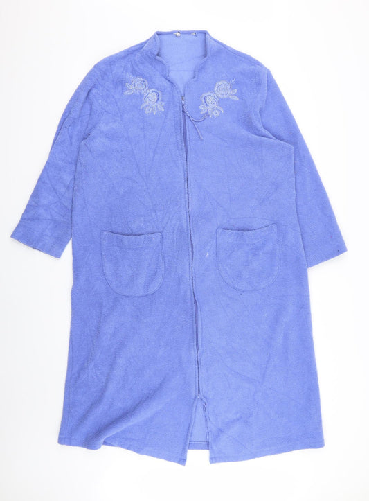 m&s Womens Blue Floral  Jacket  Size 12