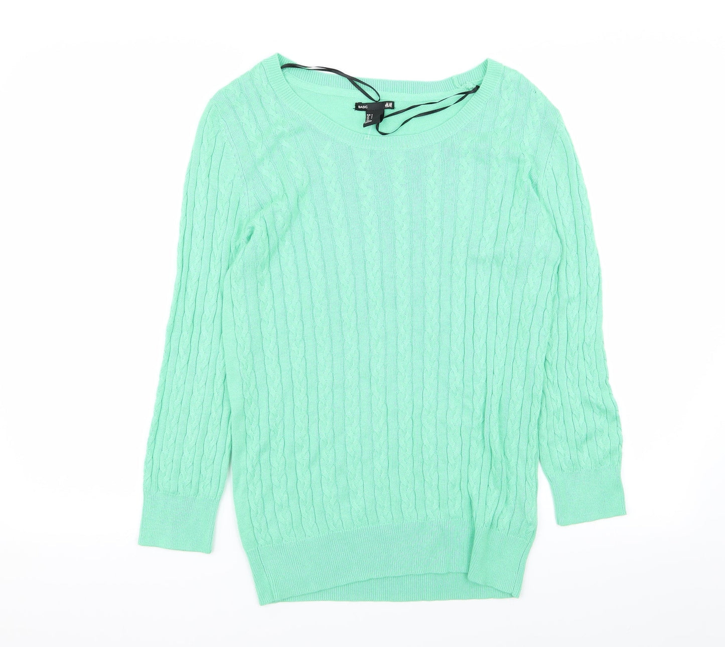 H&M Womens Green   Pullover Jumper Size S