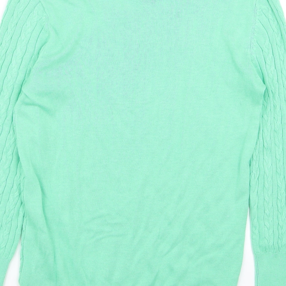 H&M Womens Green   Pullover Jumper Size S