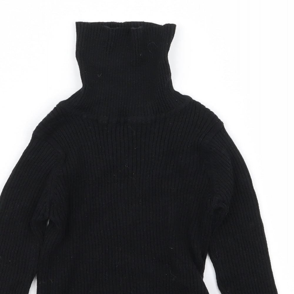 NEXT Girls Black   Basic T-Shirt Size 3 Years