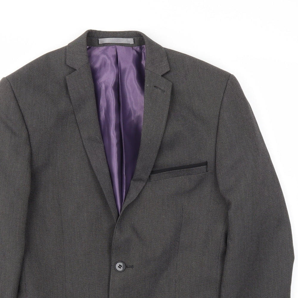 Red Hearing Mens Grey   Jacket Blazer Size 36