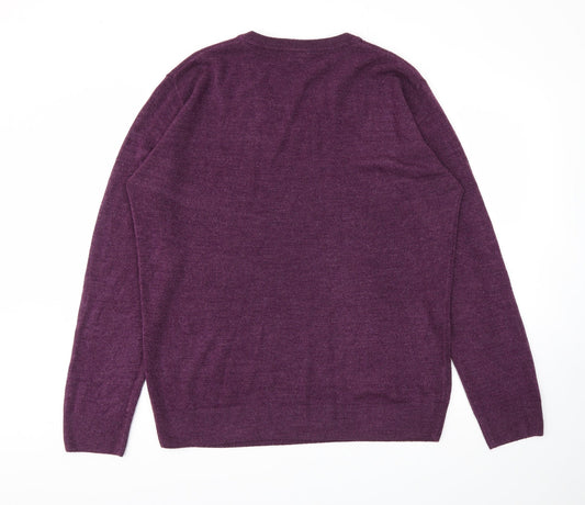 Easy Mens Purple   Pullover Sweatshirt Size XL