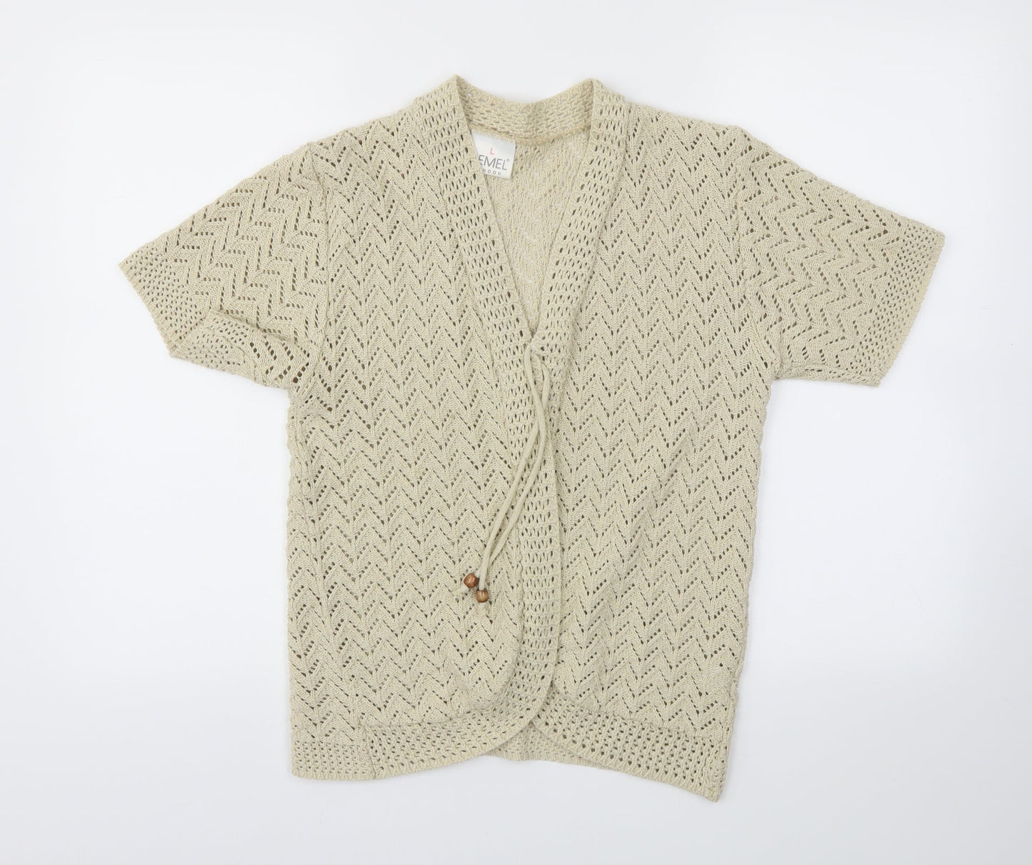 Remel London Womens Beige   Cardigan Jumper Size L